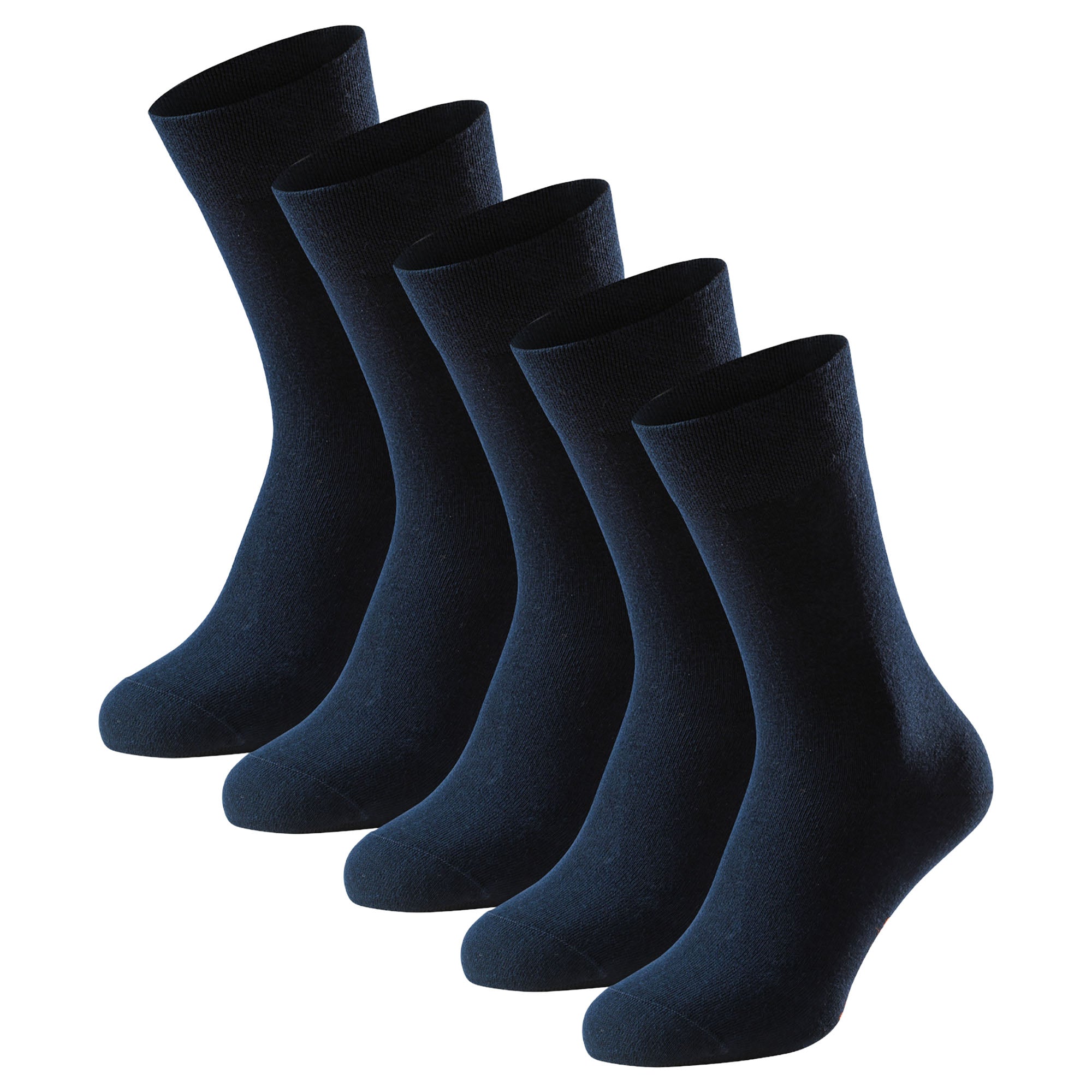 SCHIESSER Herren Socken, 5er Pack - "Bluebird", Baumwoll-Mix, uni/gemustert