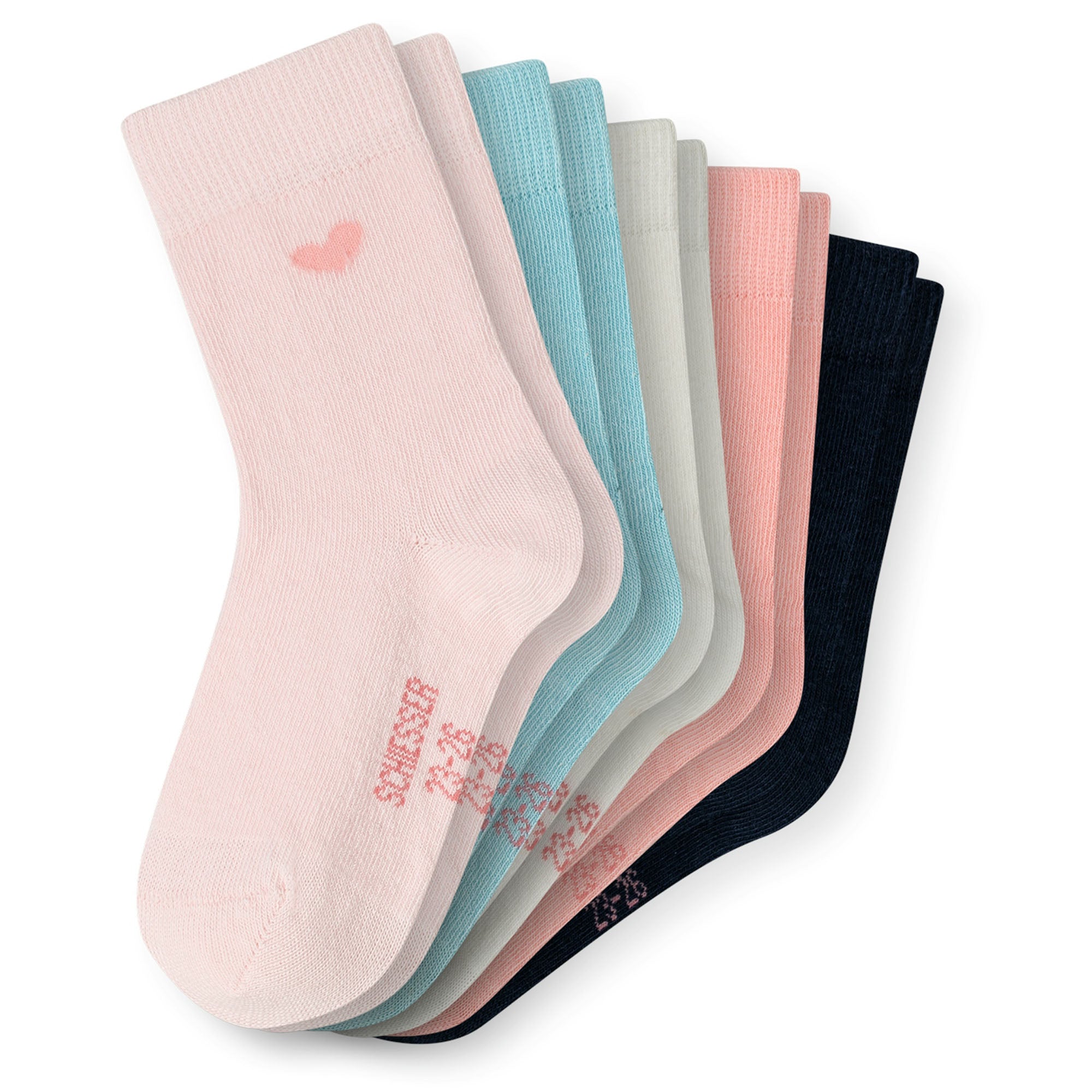 SCHIESSER girls' socks, pack of 5 – ‘Legwear Kids’, patterned, cotton blend