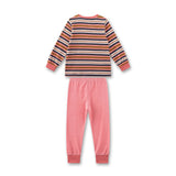 Sanetta Mädchen Schlafanzug, lang - Kids, Streifen, Frottee – 1/2