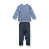 Sanetta Jungen Schlafanzug, lang - Kids, Bagger, Baustelle, Velour Single, Baumwolle – 1/2