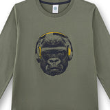 Sanetta Boys Pyjamas, Long - Teens, Gorilla, Single Jersey, Cotton – 2/2
