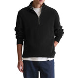 Marc O'Polo Denim Herren Troyer-Strickpullover - Knit Pullover, Troyer-Zip, Baumwolle – 1/3