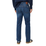 Brax Men’s Jeans - Clint, Five-Pocket, Used Effects, Relaxed Fit, Length 32 – 3/6