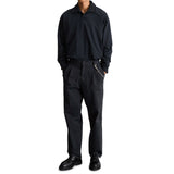 Marc O'Polo Denim Herren Polo-Sweatshirt - Interlock Jersey Poloshirt, Longsleeve, Bio-Baumwolle, Relaxed Fit – 4/4
