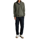 Marc O'Polo Denim Men’s Troyer Sweatshirt - Sweat Troyer, Stand-Up Collar, Organic Cotton, Regular Fit – 5/5
