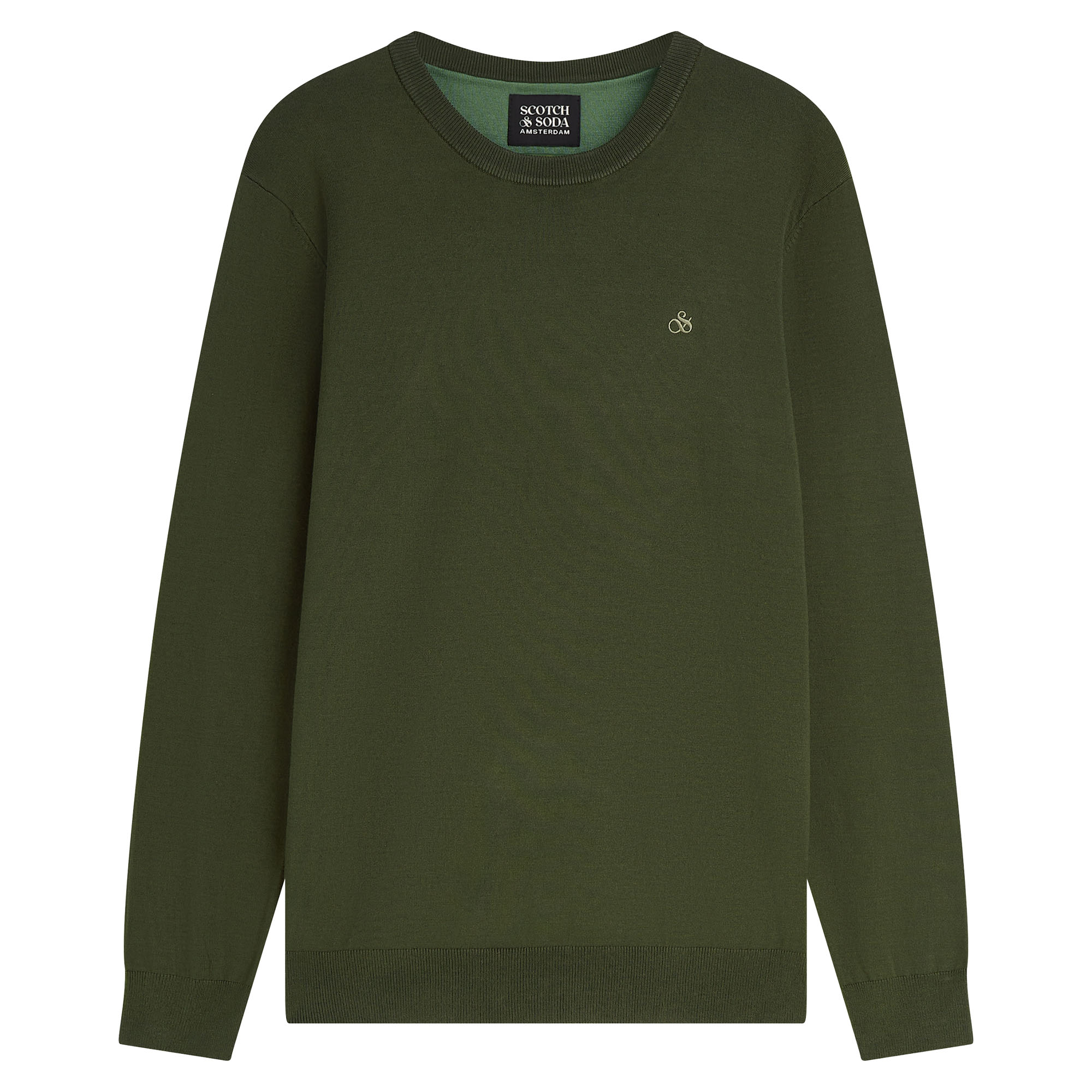 SCOTCH&SODA men's jumper - Core, viscose jumper, single-coloured