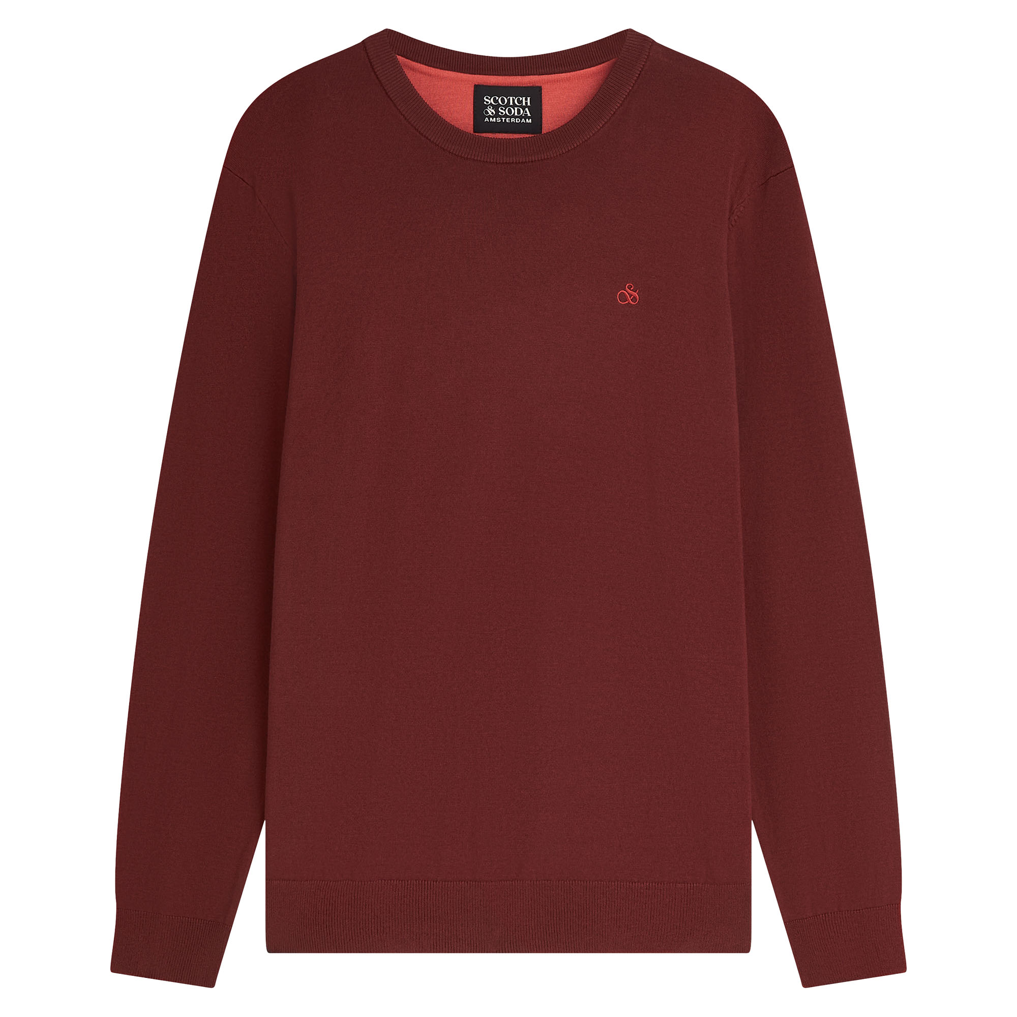 SCOTCH&SODA men's jumper - Core, viscose jumper, single-coloured