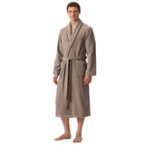SCHIESSER Men Bathrobe – Terry, Cotton, Plain – 4/5