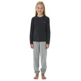SCHIESSER Girls Pyjamas, long-sleeved – Hearts, closed-leg, cotton – 2/5