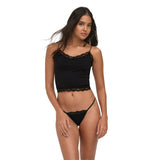 ONLY Damen Cropped-Top - ONLVICKY LACE SEAMLESS CROPPED TOP, Trägertop, Spitze – 7/10