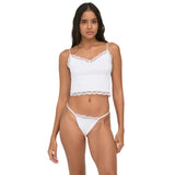 ONLY Women's Cropped Top - ONLVICKY LACE SEAMLESS CROPPED TOP, Strapless Top, Lace – 8/11