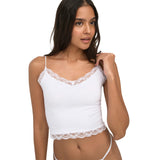 ONLY Women's Cropped Top - ONLVICKY LACE SEAMLESS CROPPED TOP, Strapless Top, Lace – 9/11