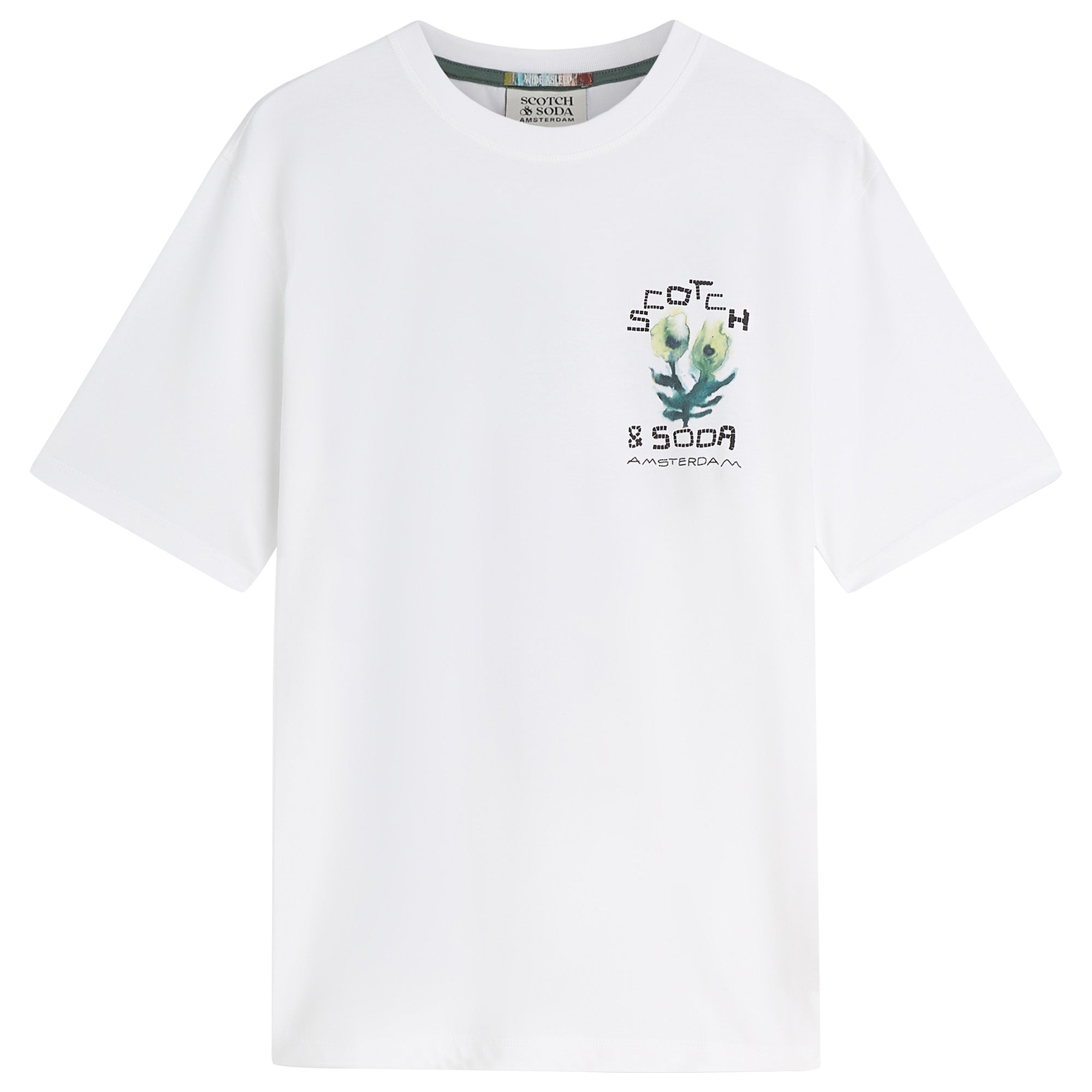 SCOTCH&SODA Herren T-Shirt - Front & Back Artwork Tee, Regular Fit, Print, Rundhals, Kurzarm, Baumwolle