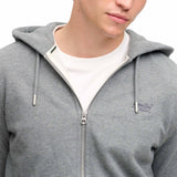 Superdry Herren Sweatjacke - Essential Logo Zip Hoodie, Kapuze, einfarbig – 5/6