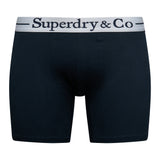 Superdry Herren Boxershorts, 3er Pack - Boxer Triple Pack, Boxer Briefs, Baumwoll Stretch – 3/8