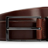 BOSS Men's Belt - Carmello, genuine leather, pin buckle, logo – 2/3