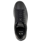 A|X ARMANI EXCHANGE Herren Sneaker - London, Saffiano-Logo-Prägung, Kunstleder – 9/10
