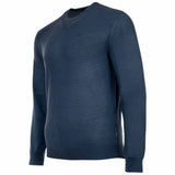 A|X ARMANI EXCHANGE Herren Strickpullover - Schurwolle, Rundhals, Logo, einfarbig – 2/3