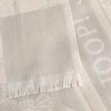 JOOP! Damen Schal - Webschal, Cornflower, Logo, Jacquard, Bicolor – 3/3