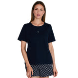JOOP! women's T-shirt with logo print - cosy, short-sleeved, round neck, cotton stretch – 2/5