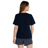 JOOP! women's T-shirt with logo print - cosy, short-sleeved, round neck, cotton stretch – 3/5