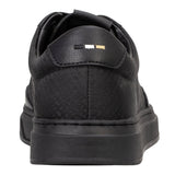 BOSS Herren Sneaker - Kieran Tenn alnymn, Halbschuh, Materialmix, Logo, Lederbesatz – 3/4