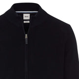 Brax Herren Strickjacke mit Stehkragen - John, Baumwolle-Wollmix, Strukturstrick – 3/3