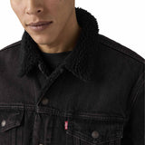 Levi's Herren Jeansjacke - Type 3 Sherpa Trucker, gefüttert, Spitzkragen, Baumwolle – 5/6