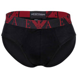 EMPORIO ARMANI Herren Slips, 3er Pack - BOLD MONOGRAM, Briefs, Stretch Cotton – 6/7