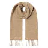 JOOP! Herren Schal mit Wolle - Larsen, Wendeschal, Logo – 2/3
