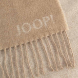 JOOP! Herren Schal mit Wolle - Larsen, Wendeschal, Logo – 3/3