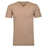 RAGMAN Men T-shirt 2-pack – Body Fit V-neck, Natural Flex Cotton, Cotton – 2/3