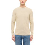 MUSTANG Herren Strickpullover - Elliot, Flat Knit, Baumwolle, Rundhals, einfarbig – 3/3