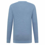 MUSTANG Herren Strickpullover - Elliot, Flat Knit, Baumwolle, Rundhals, einfarbig – 2/3