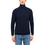 MUSTANG Men’s Knitted Sweater - Everett, Troyer Zip Collar, Regular Fit, Cotton – 3/3