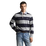 GANT Herren Rugger Poloshirt - CHAMBRAY STRIPE HEAVY RUGGER, gestreift, Polokragen, Baumwolle – 2/5