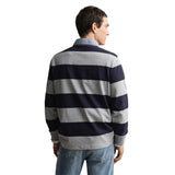 GANT Herren Rugger Poloshirt - CHAMBRAY STRIPE HEAVY RUGGER, gestreift, Polokragen, Baumwolle – 3/5