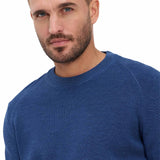 Brax Herren Strickpullover - Roy, Rundhals, Baumwolle-Wollmix, Strukturstrick – 6/8