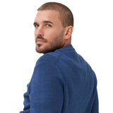 Brax Herren Strickpullover - Roy, Rundhals, Baumwolle-Wollmix, Strukturstrick – 7/8
