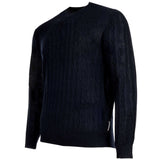 A|X ARMANI EXCHANGE Herren Strickpullover - Rundhals, Allover-Wellenmuster, Wollmischung, Regular Fit – 2/3