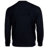 A|X ARMANI EXCHANGE Herren Strickpullover - Rundhals, Allover-Wellenmuster, Wollmischung, Regular Fit – 3/3