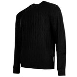 A|X ARMANI EXCHANGE Herren Strickpullover - Rundhals, Allover-Wellenmuster, Wollmischung, Regular Fit – 2/3