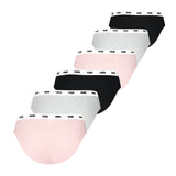 PUMA Damen Slips, 6er Pack - Cotton Briefs ECOM, Baumwolle, einfarbig – 2/3