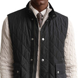 GANT Herren Steppweste - CLASSIC QUILTED VEST, Reißverschluss, Stehkragen – 6/7
