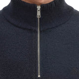 Marc O'Polo Men’s Knit Sweater with Troyer Collar - Knit Pullover, Regular Fit, Cotton-Virgin Wool Blend – 4/5