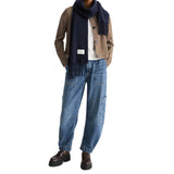Marc O'Polo Damen Schal - Scarf, gewebter Wollschal, Twill, lange Fransen, ca. 30 x 190 cm – 4/4