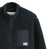 Marc O'Polo Denim Men’s Teddy Fleece Jacket - Woven Outdoor Jacket, Stand-Up Collar, Zip Fastening – 2/3
