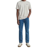 Marc O'Polo Denim Herren T-Shirts, 2er Pack - T-Shirt Logo Print, Rundhals, Bio-Baumwolle – 7/7