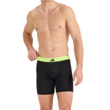 adidas men's boxer shorts, 3-pack - Boxer Briefs, Active Micro Flex Eco, logo, solid colour – 2/5