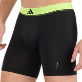 adidas men's boxer shorts, 3-pack - Boxer Briefs, Active Micro Flex Eco, logo, solid colour – 4/5
